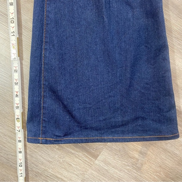 Blue‎ Wide Leg Flare Jeans 70s Inspired Size 8 - Picture 5 of 10